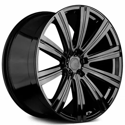 (4) 22  Staggered Avant Garde Wheels Vanguard Gloss Black Rims (B2) • $2696