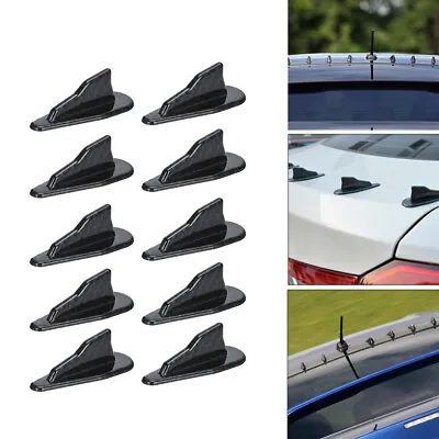 $13.79 • Buy Carbon Fiber Look EVO Style ABS Roof Shark Fins Spoiler Wing Vortex Generator