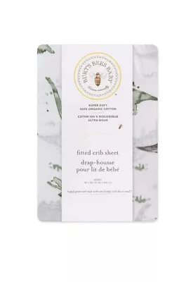 New Burt's Bees Baby Fitted Crib Sheets Organic Cotton BEESNUG Baby Bedding Dino • $17.58