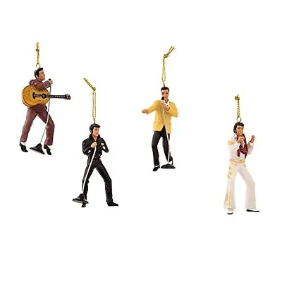 Kurt Adler Elvis Presley Ornament Gift Set Ornaments 4 Piece Box Set 2.5 Inch • $39.98
