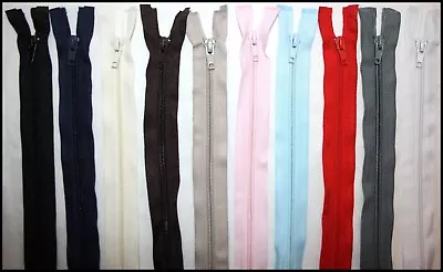 £3.65 • Buy Open End Nylon Zipper/zip Assorted Colours & Lengths Jackets Coats - Free Post