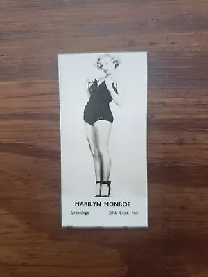 1960 FPF LTD. Greetings Bathing Suits Card Film Stars Marilyn Monroe NM+/NM-MT • $499.95