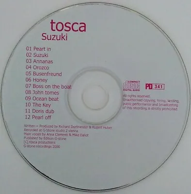 Tosca - Suzuki (January 2000) CD.  DISC ONLY . NO COVER .  NO CASE • $10.33