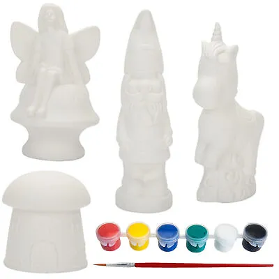 Paint Your Own Garden Statue Art / Craft Activity Kit - Choose Design • £5.49