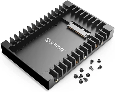 $20.44 • Buy ORICO 2.5 To 3.5 Hard Drive Adapter HDD SSD Mounting Bracket Tray For 7/9.5/12.5