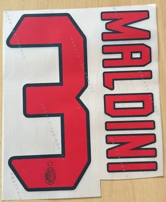 Maldini #3 2004-2007 AC Milan Awaykit Nameset Printing • £9.99