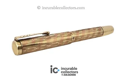 RARE MONTBLANC N 2 YELLOW AND ROSE 18 K R GOLD FOUNTAIN PEN 1920 S • $2600