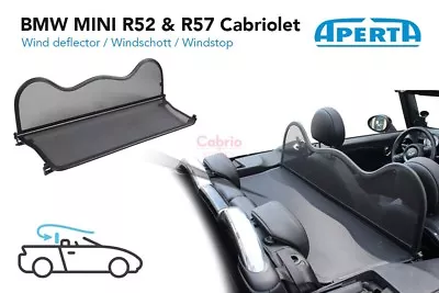 Windstop Mini Convertible  2004-2015 R52 - R57 Wind Deflector Draft-stop New Bmw • $239.95