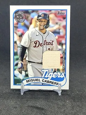 2024 Topps Series 1 Miguel Cabrera Detroit Tigers 1989 Relic Bat Miggy Game Used • $9.99