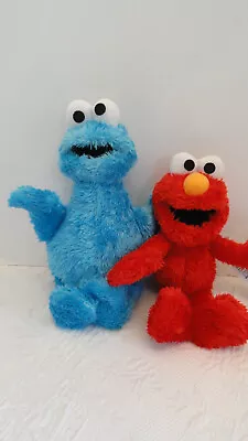 Cookie Monster And Elmo Plush/Stuffed Animals Playskool Friends Sesame Street • $8.50