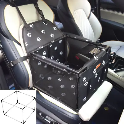 £19.50 • Buy Waterproof Pet Dog Car Seat Booster Carrier With Seat Belt Harness And Headrest 