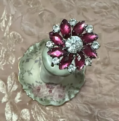 Beautiful Antique/Vintage Style  Handcrafted Hatpin- Pink And Rhinestone Head • $25