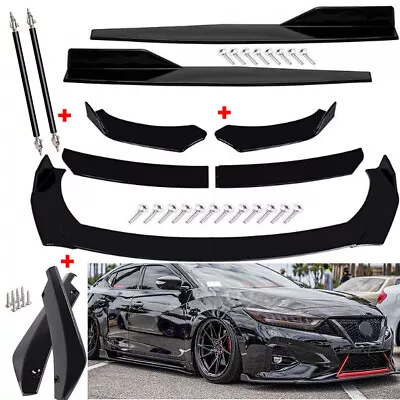 For Nissan Maxima Front Bumper Lip Chin Spoiler Body Kit Splitter Side Skirt • $55.99