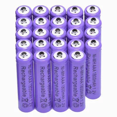 24x AAA 1800mAh 1.2 V Ni-MH Rechargeable Battery For MP3 RC Toys Camera • $14.60