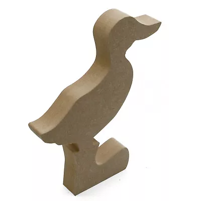 Freestanding Duck In Wellies - 18mm Thick Wooden MDF Blank Bird Craft Blank • £3.25