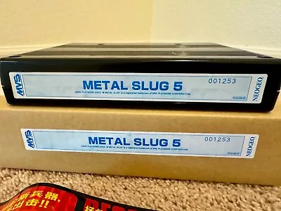 Metal Slug 5 Neo Geo SNK MVS Complete Kit - 100% Authentic Matching S/N MINT! • $1300