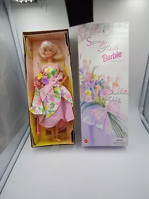 1996 Spring Petals Blonde Barbie Doll Avon Exclusive 2nd In Series #16746  • $8.94