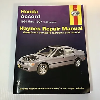 Haynes Repair Manual 42013 Honda Accord 1994-1997 All Models • $9