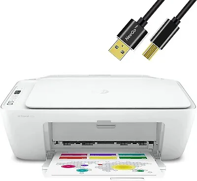 HP Wireless Printer. Copy. Scan. Fax. USB Connectivity + 6 Ft Cable *NO INK* • $42.49