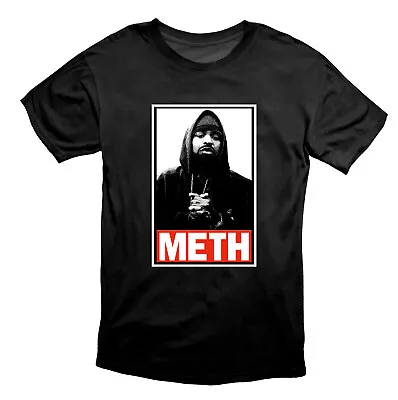 Method Man 'Meth' Old School Hip Hop T Shirt Black • £19.49