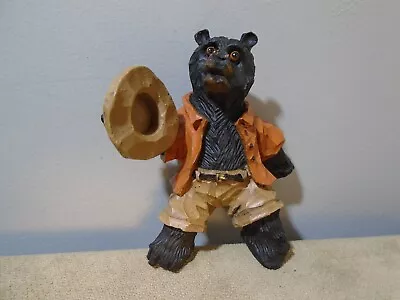 Miniature Fairy Garden Rustic Cottage Relaxing Bear 3” Figure Unbranded (ma1211) • $10.59