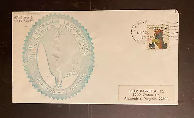 1978 Polar Station Manager Signed Cover - McMurdo Sound Antarctica  104-34 • $10