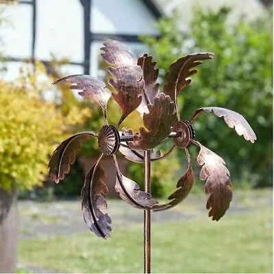 Smart Garden Outdoor Garden Oak Leaf Wind Spinner • £18.99