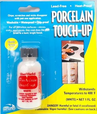 $11.99 • Buy Porcelain Touch-Up 1126 Glaze Stove Tub Sink Fix Stain Scratch White Paint 1oz