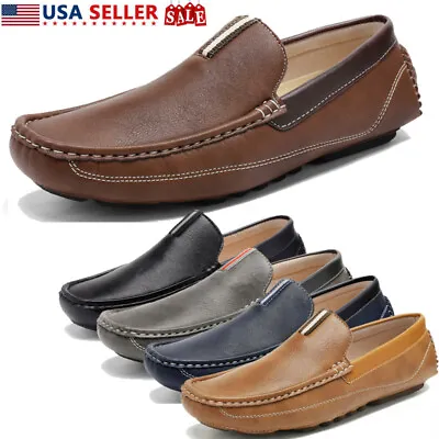 Men's Driving Moccasins Loafers Classic Slip On Lightweight Shoes Size 6.5-15 US • $29.79