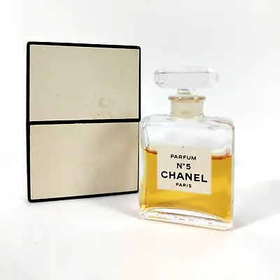 Chanel No 5 Miniature Perfume Bottle 7ml Parfum 70-75% With Original Box Vintage • $40