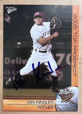 Ian Kinsler Signed 2005 PCL Top Prospects Minor League Baseball Card RC Auto • $29.99