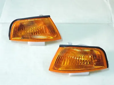 Mitsubishi Lancer Evo 4 IV Mirage Crystal Amber Corner Lights Lamps 1995~1998 • $48.57