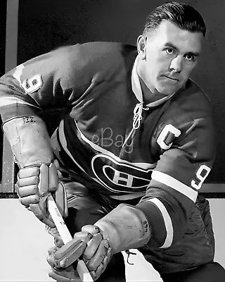 Maurice Richard Montreal Canadiens B&W 8x10 Unsigned Photo • $6.99