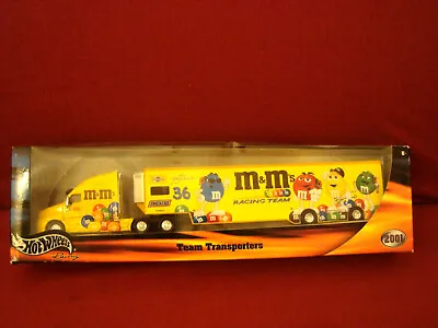 Hot Wheels 2001 Mars M & M's 1:64 Die Cast  Tractor Trailer New In Box • $34