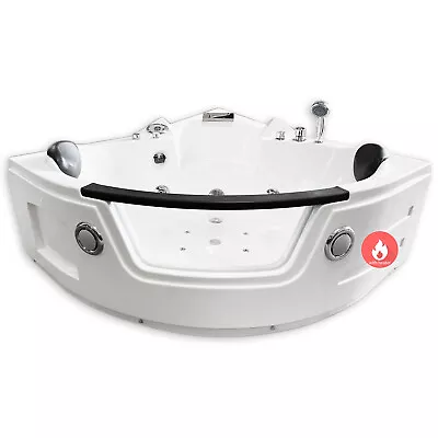 Whirlpool Corner Bathtub Hydrotherapy MIAMI 53.14  And Heater 2 Person Hot Tub • $2759