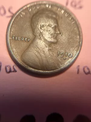 (1) 1910 S 10S Lincoln Wheat Cent  -- F+  VF  Buyer Grade #288ABC • $19.50