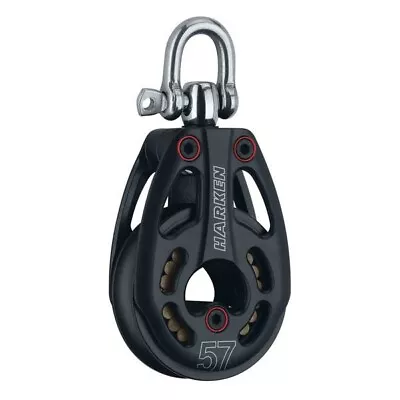 Harken 3226 - 57 Mm Aluminum Black Magic Low Load Block - Swivel • $70