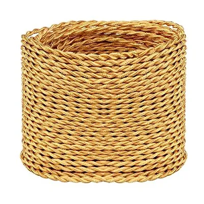 32.8Ft Twisted Cloth Covered Electrical Wire Vintage Lamp Cord For DIY Projects • $27.92