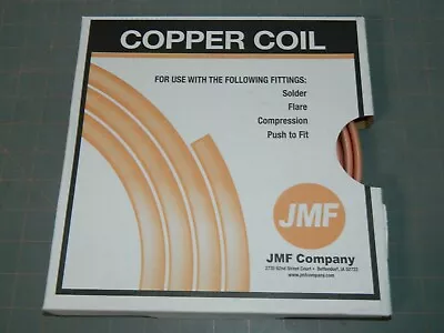 JMF Copper Coil Utility Tubing 1/4 OD In X 20 Ft Type UT 10640 FREE SHIP • $19.97