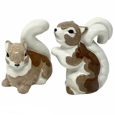 Vtg Early KAY FINCH Pair Of Ceramic SQUIRREL Figurines • $125.27