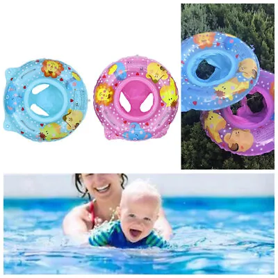 Baby Swimming Ring Inflatable Float Seat Toddler Kid Water Pool Swim Aids Blue • £12.99
