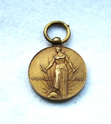 Original US World War II Miniature Victory Medal With Suspension Ring 1941-45 • $18.48