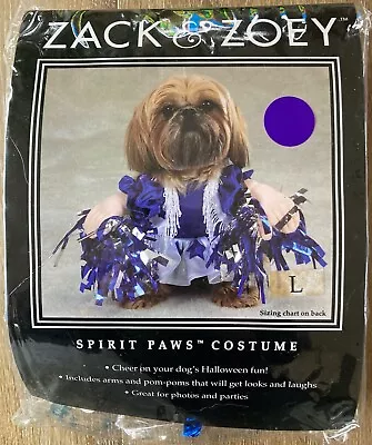 New Zack & Zoey Cheerleader Dog Costume Large Fits Bulldog Collie Schnauzer • $16.99