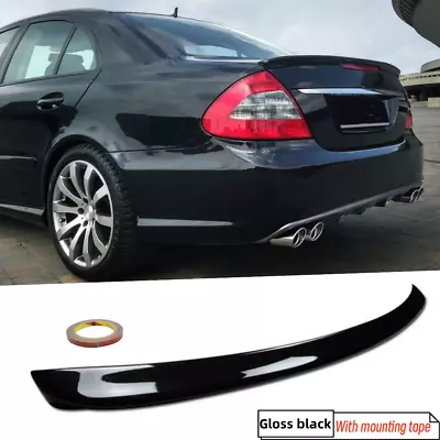 Rear Trunk Gloss Black Spoiler Wing Lip Fit For Mercedes E Class W211 2003-2009 • $65.78