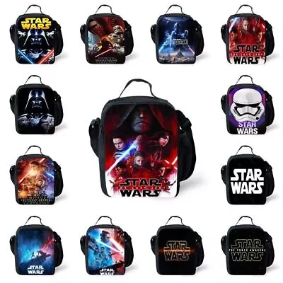£10.79 • Buy Kids Star Wars 3D Insulated Lunch Bag School Snack Box Travel Lunchbox Bag Gift