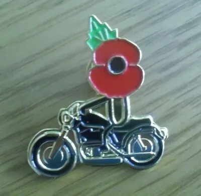 £3.75 • Buy Motorbike Motorcycle Biker Remembrance P0PPY Lapel Pin Badge New In Packet