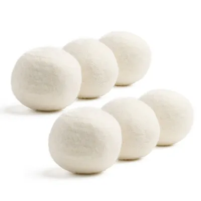 246Pcs 7cm Wool Tumble Dryer Balls Home Natural Reusable Laundry Clean • £6.85