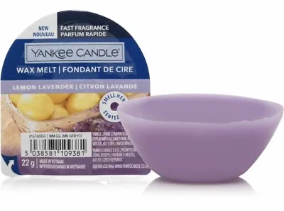 Yankee Candle Scented Wax Melt Lemon Lavender 22g Up To 8 Hours Of Fragrance. • £2.01