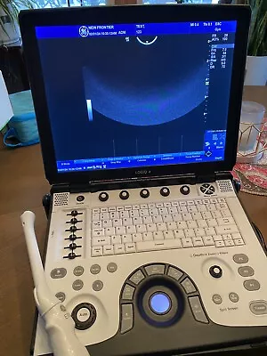 GE Logiq E R8 Portable Ultrasound Machine With 5 Probes (OB Vasc Gen) And Case • $3900