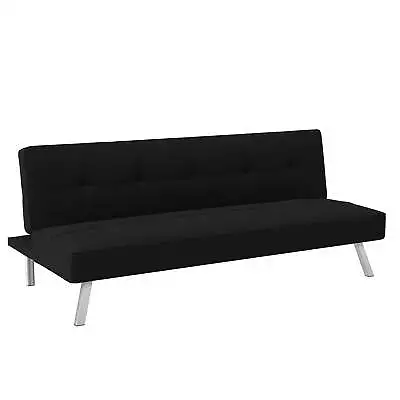 Serta  Chelsea  Modern  Full  Futon  Black Fabric  High Density Foam Cushioning • $220.51